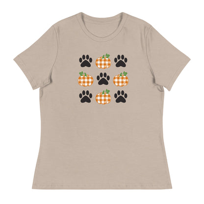 Pumpkins & Paws Women's Relaxed T-Shirt