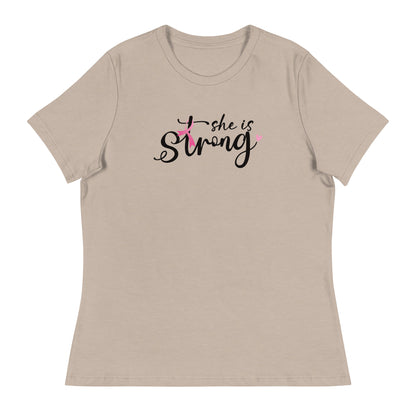 She Is Strong Women's Relaxed T-Shirt