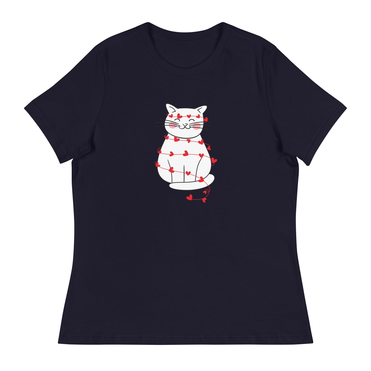 Wrapped in Love Kitty Women's Relaxed T-Shirt