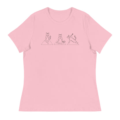 Cat Yoga Pose Relaxed T-Shirt