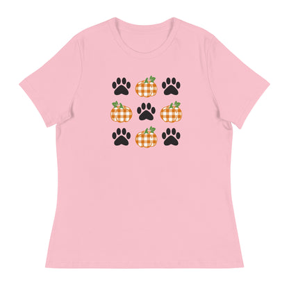 Pumpkins & Paws Women's Relaxed T-Shirt