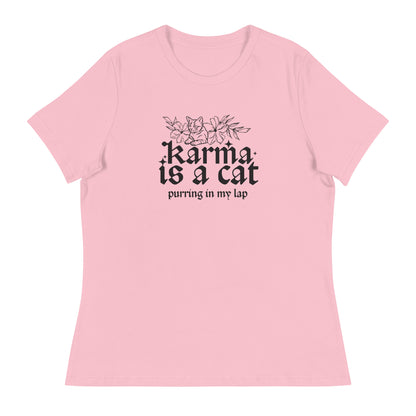 Karma is a Cat Women's Relaxed T-Shirt