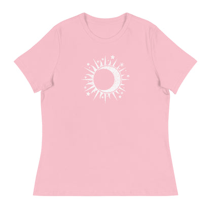 Celestial Sun & Moon Women's Relaxed T-Shirt