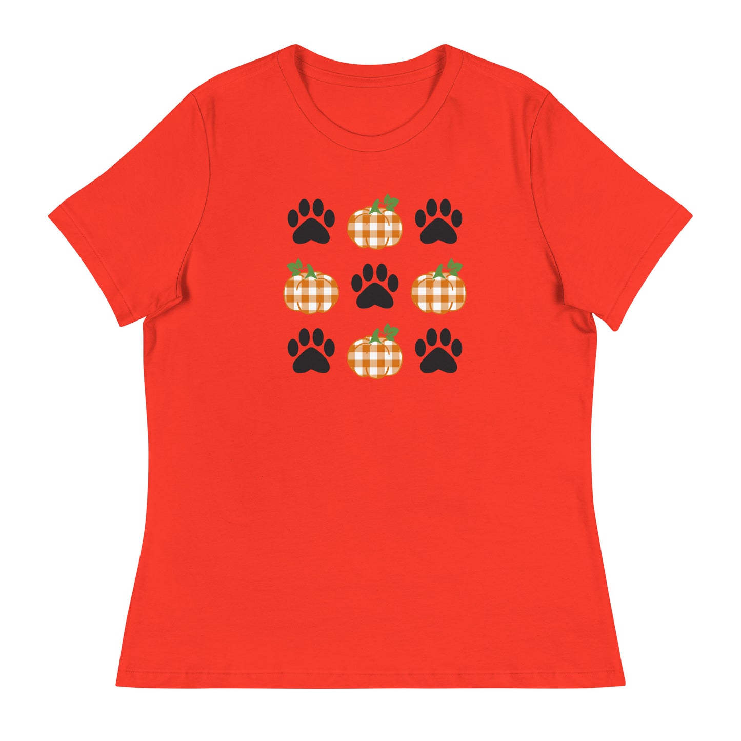 Pumpkins & Paws Women's Relaxed T-Shirt