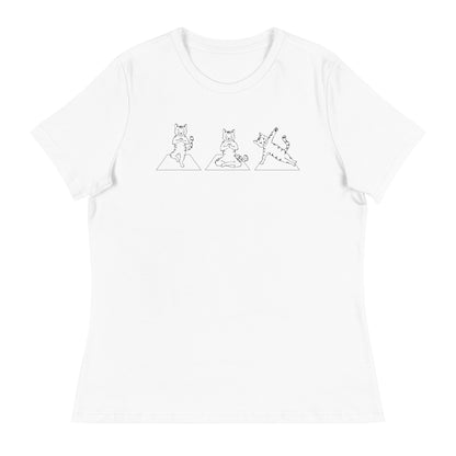 Cat Yoga Pose Relaxed T-Shirt