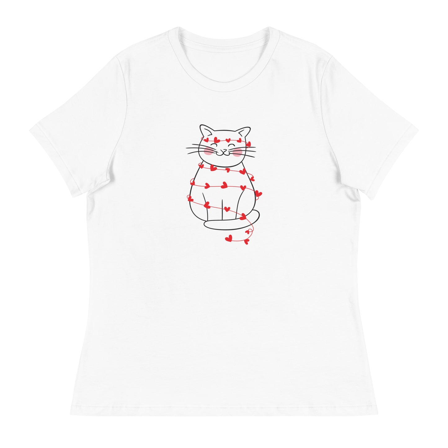 Wrapped in Love Kitty Women's Relaxed T-Shirt