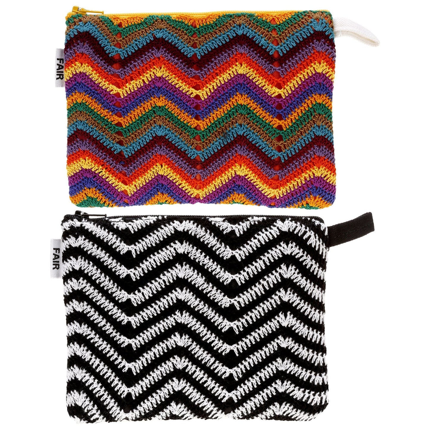 Zig Zag Crochet Pouch