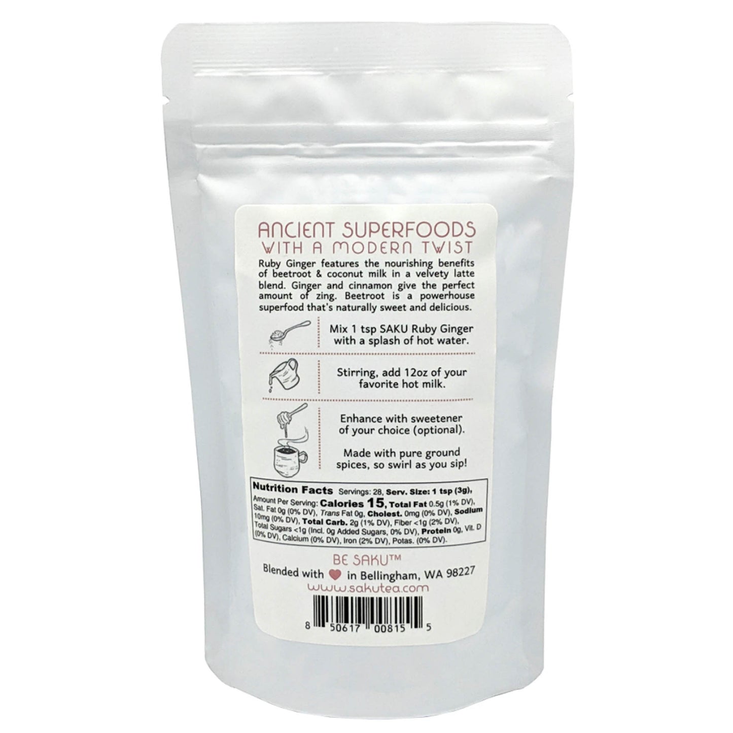 Ruby Ginger Beetroot Latte Blend Tea