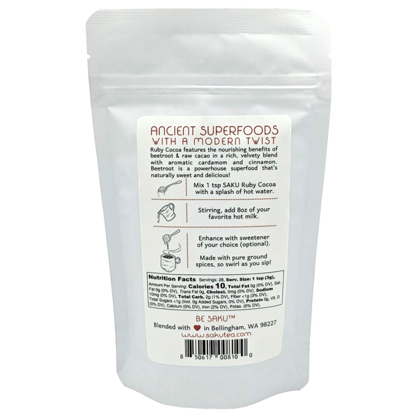 Ruby Cocoa Beetroot Latte Blend Tea
