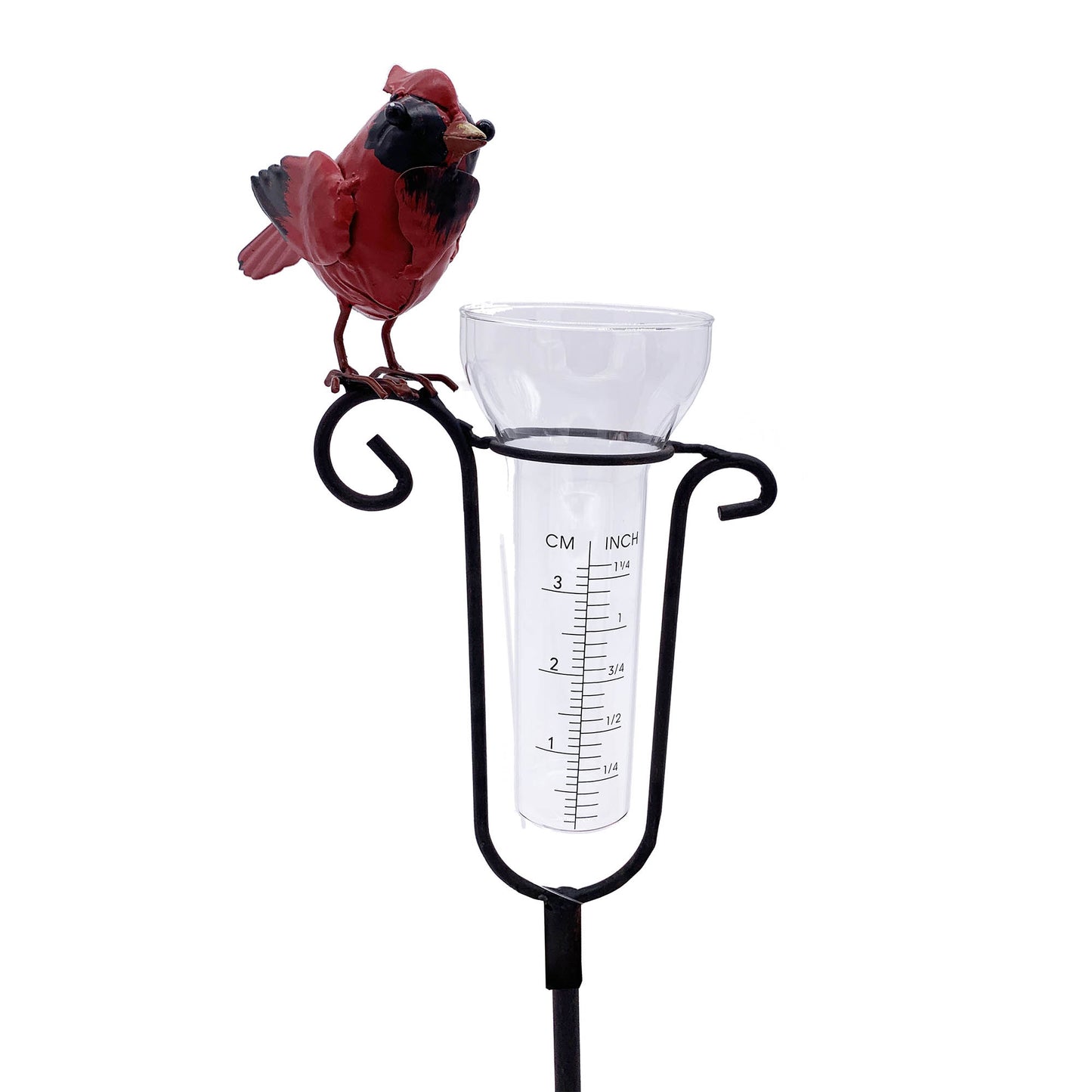 Cardinal Rain Gauge with Stake