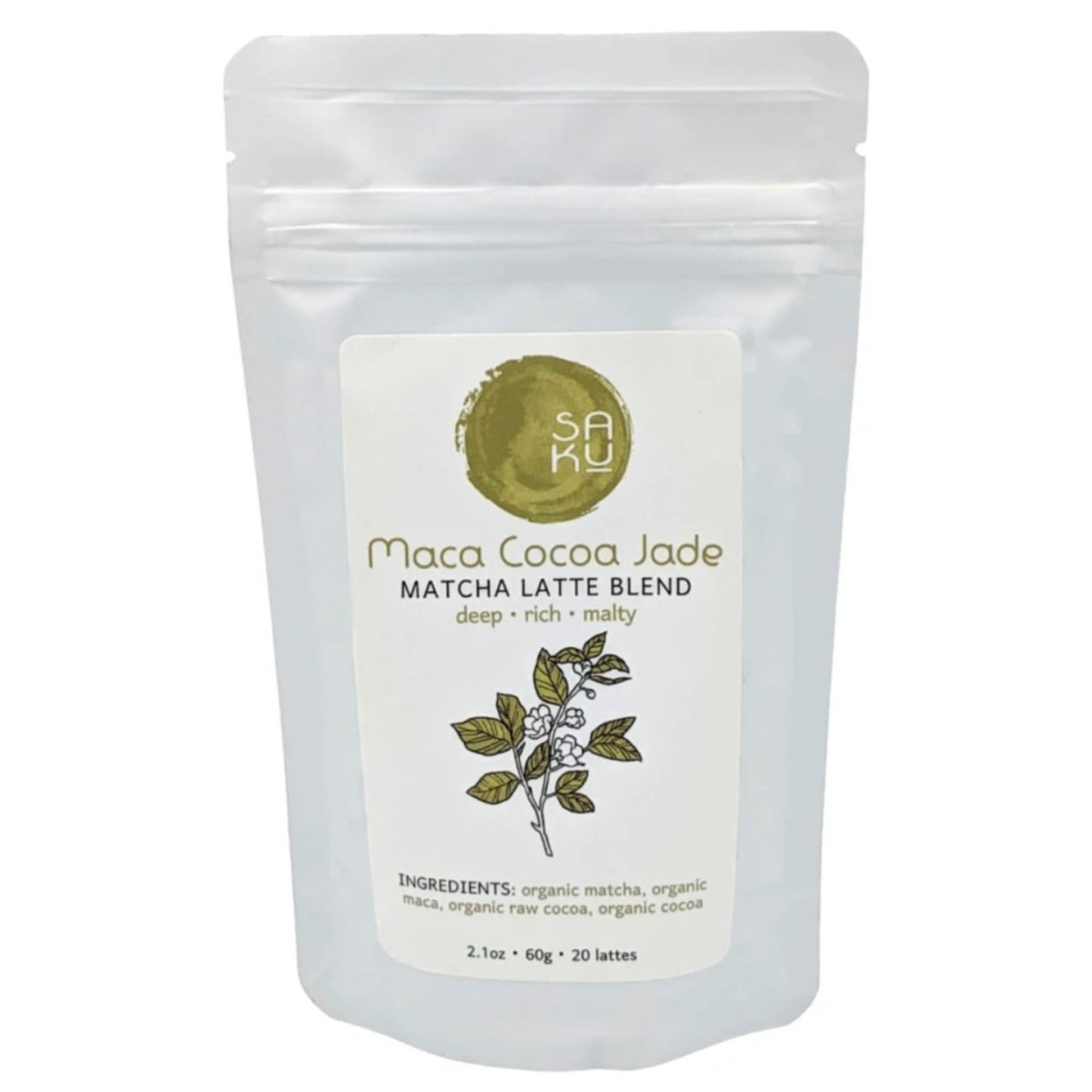 Maca Cocoa Jade Matcha Latte Blend Tea