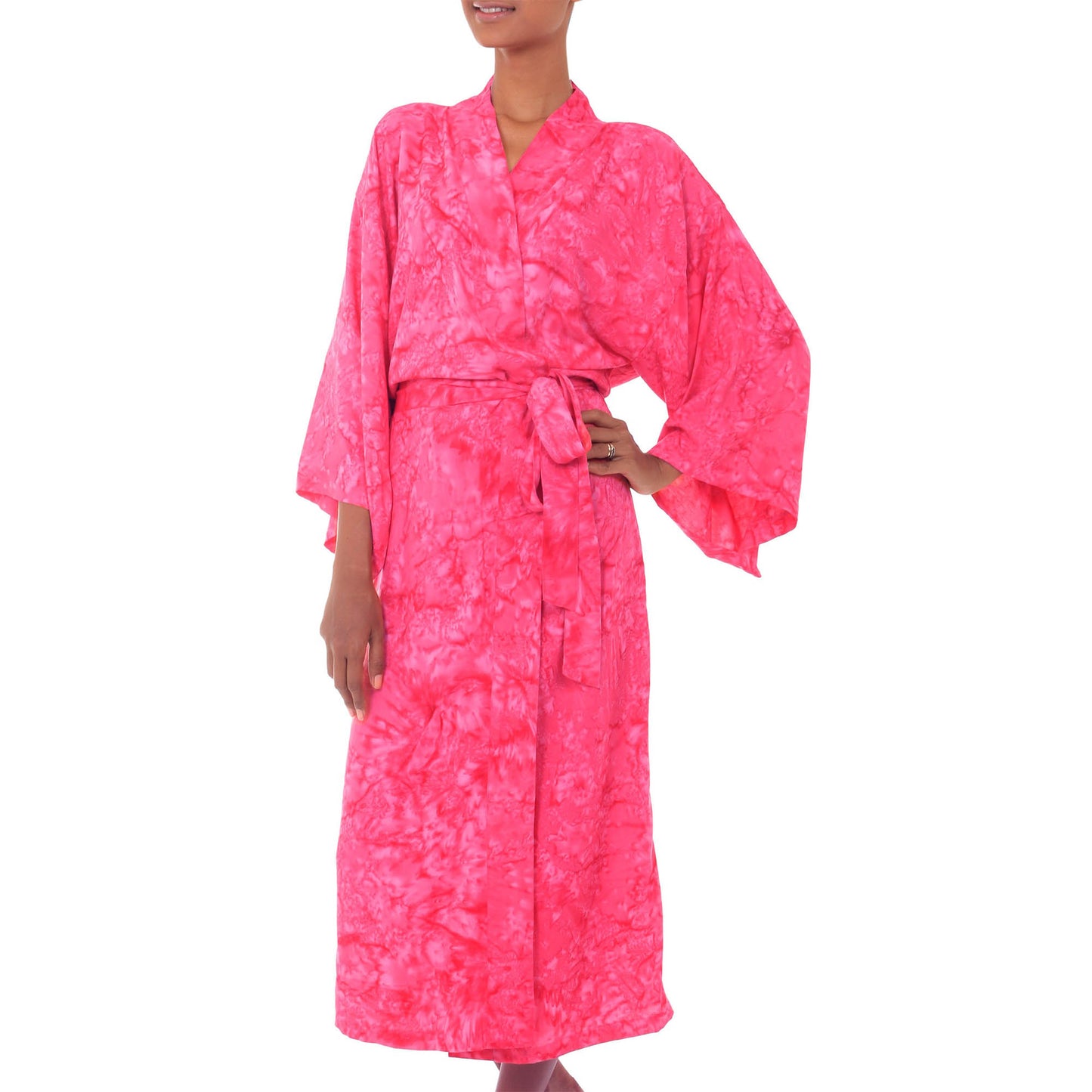 Crimson Destiny Women's Batik Robe