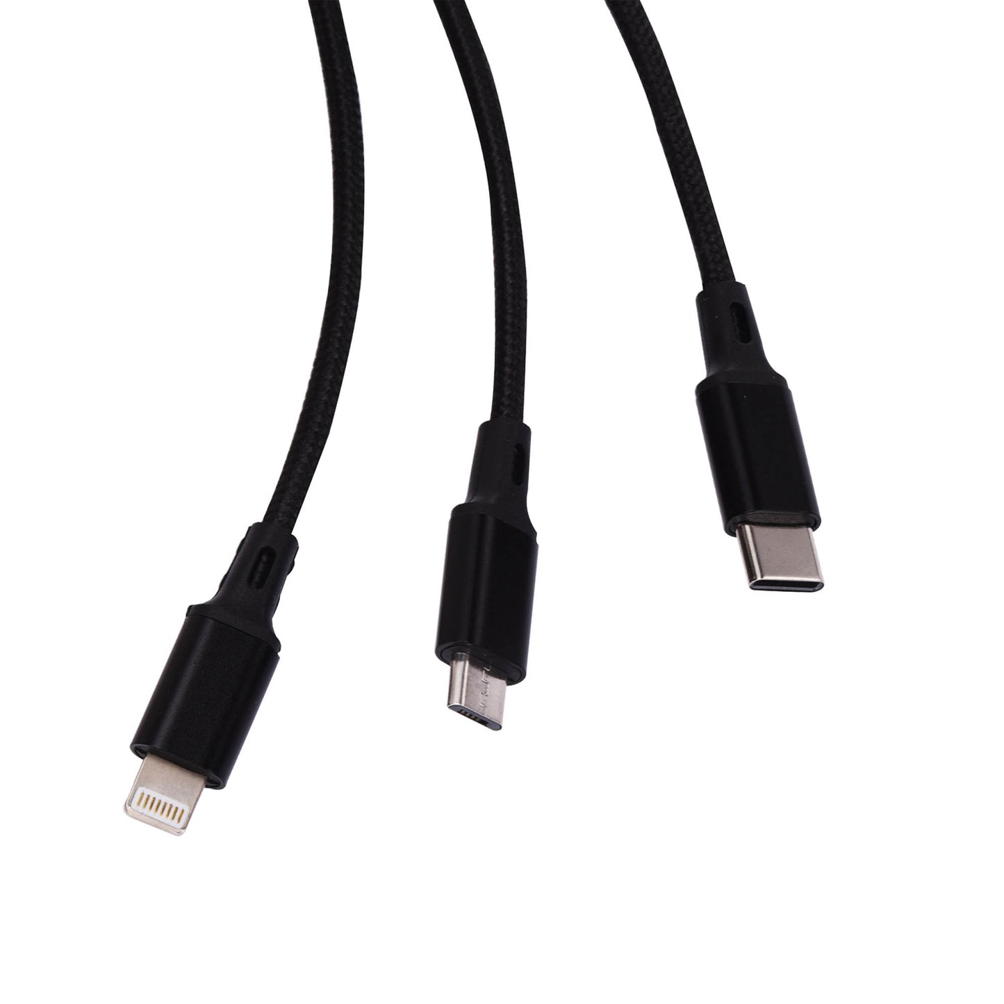 Black Nylon Charging Cable