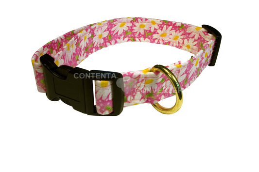 Daisies on Pink Cat Collar