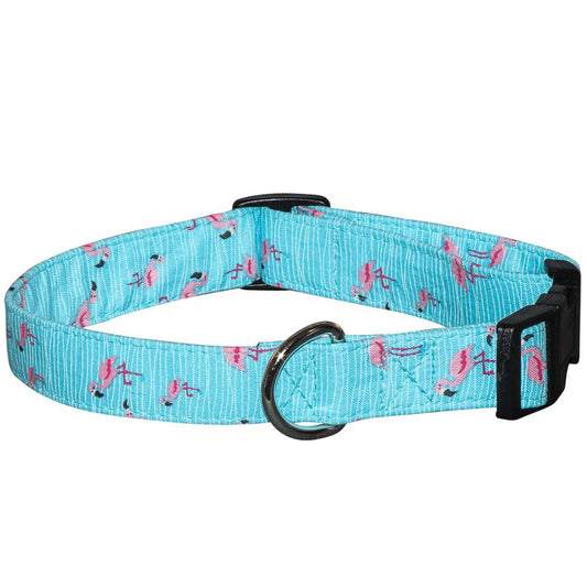 Pink Flamingos Dog Collar