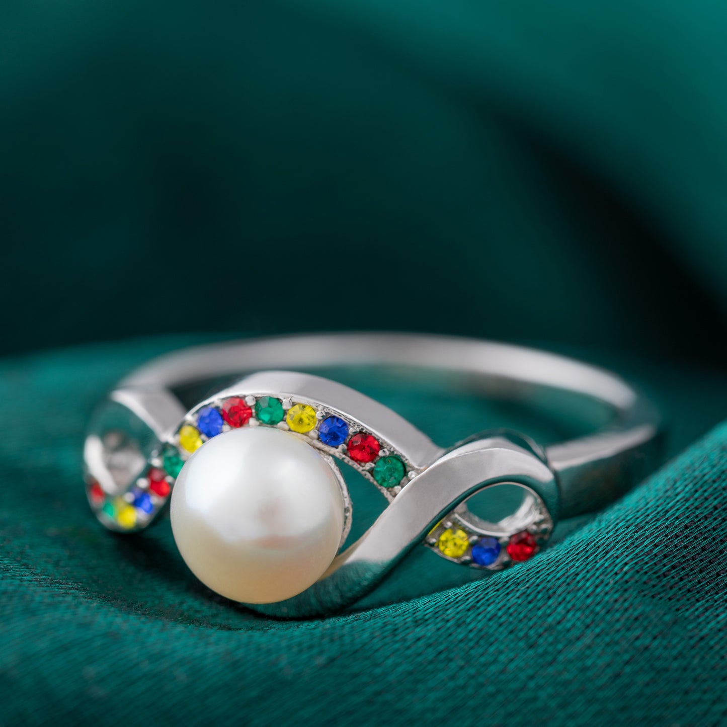 Infinite Hope&trade; Sterling & Pearl Autism Awareness Ring