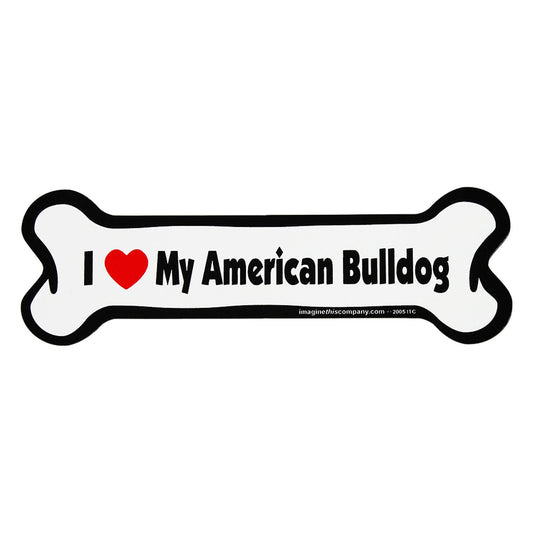 I Love My Dog Car Magnet: Breeds A - K