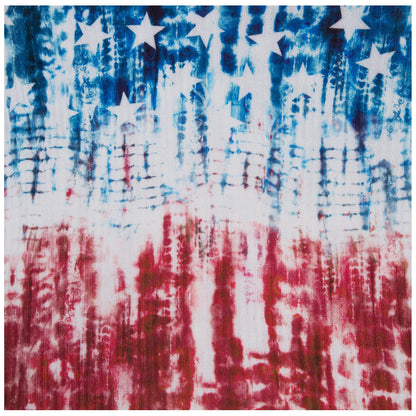 Tie Dye Americana Cold Shoulder Top