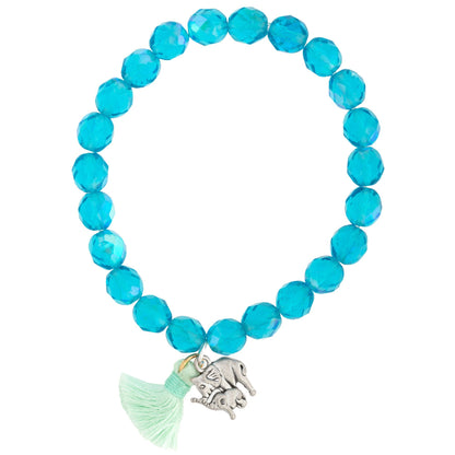 Elephants Tassel Mala Bracelet