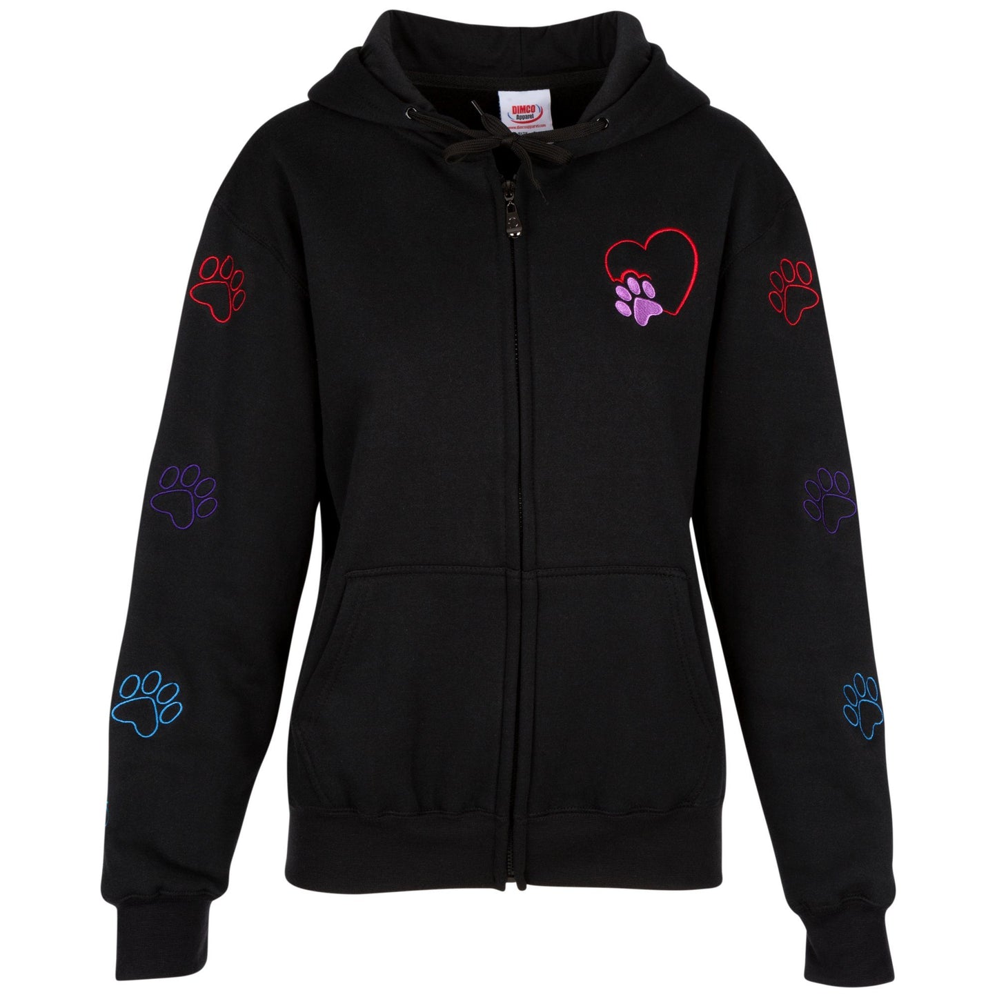 Walking Paws Zip Hoodie