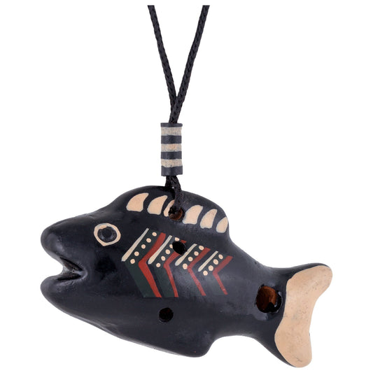 Ceramic Swimmer Ocarina Necklace