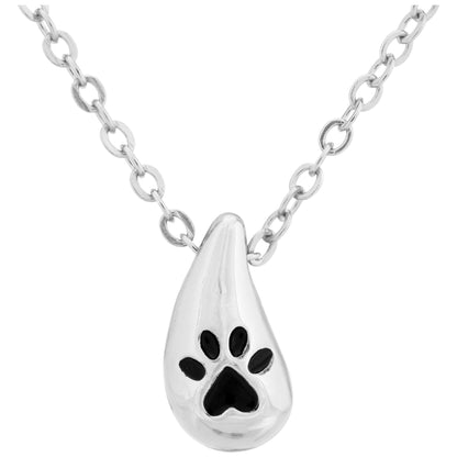 Always With Me Paw Teardrop Necklace