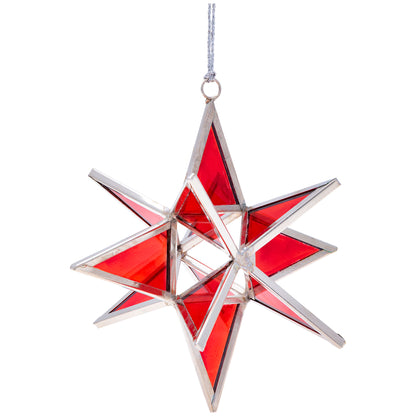 Glass Moravian Star Ornament | Fair Trade