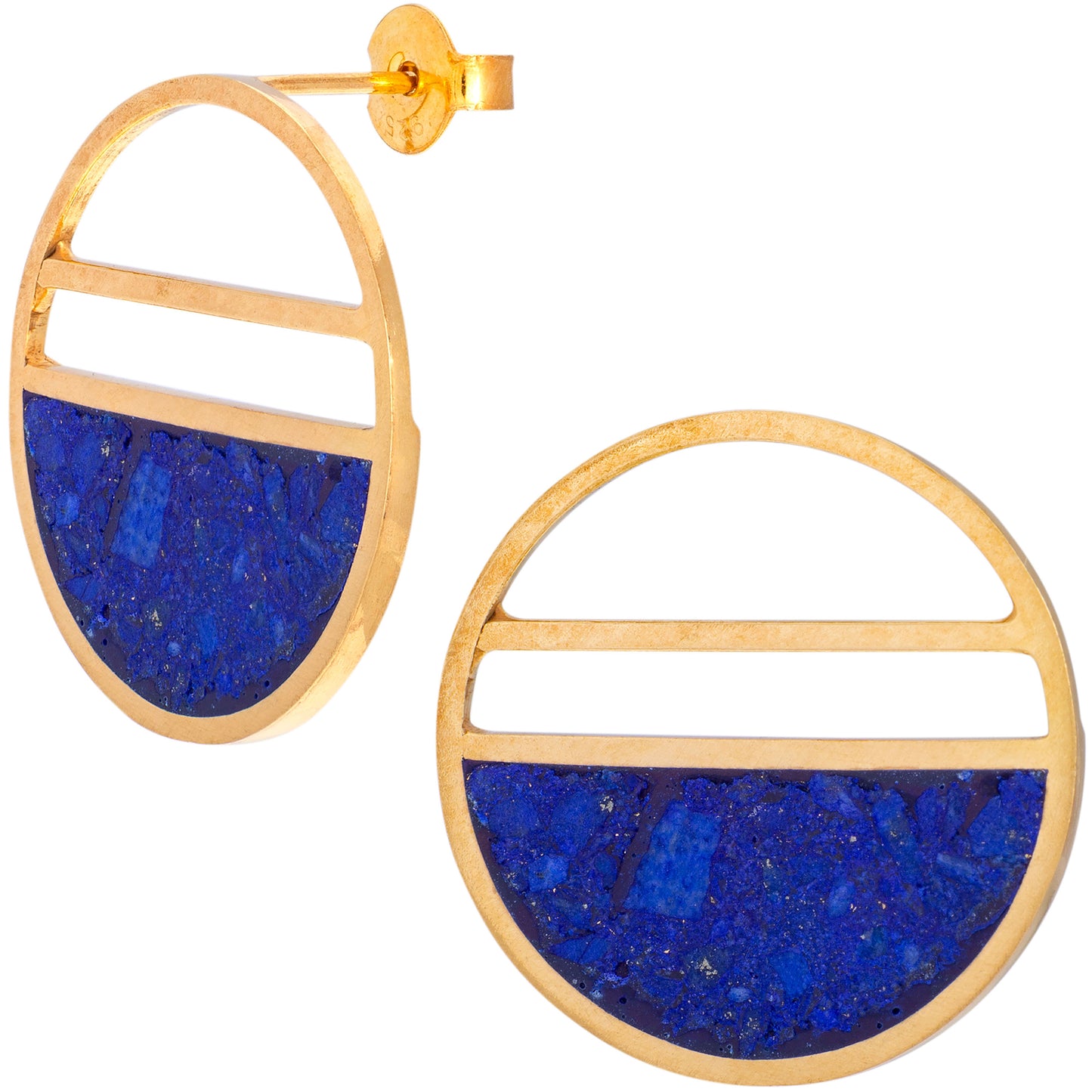 Half Full Lapis Earrings