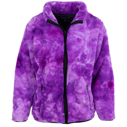 Plush Tie-Dye Jacket