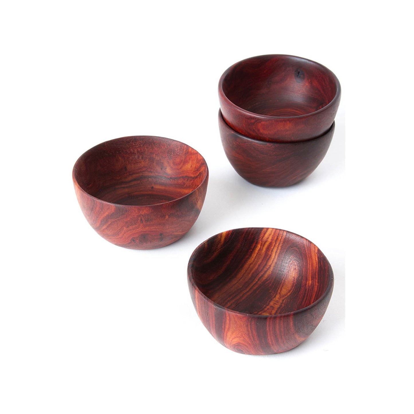 Hand-Carved Small Zambezi Teak Bowl