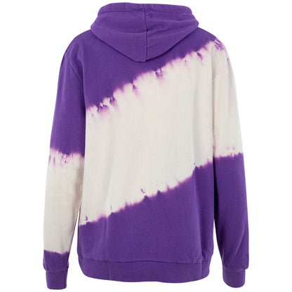 Purple Paw Diagonal Tie-Dye Hoodie