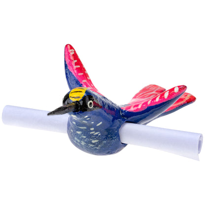 Painted Hummingbird Messenger Figurine