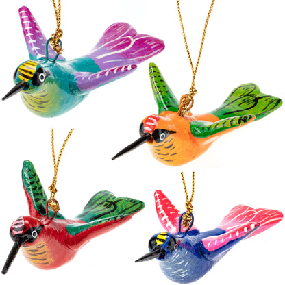 Hand-Painted Hummingbird Ornament