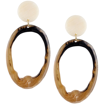 Slice of Life Horn Earrings