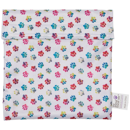 Paw Print Reusable Snack Pouch - Set of 2