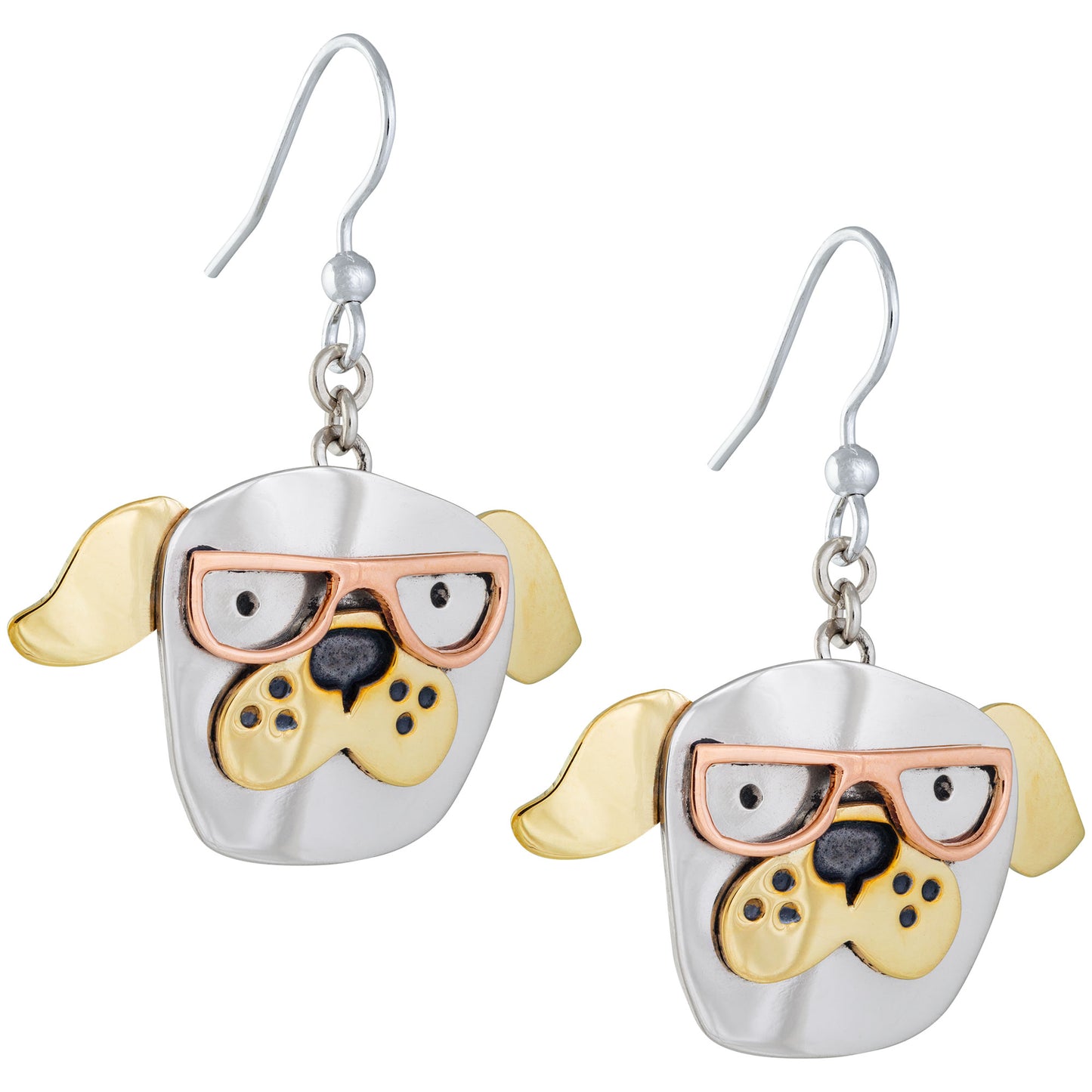 Reading Pets Mixed Metal Earrings