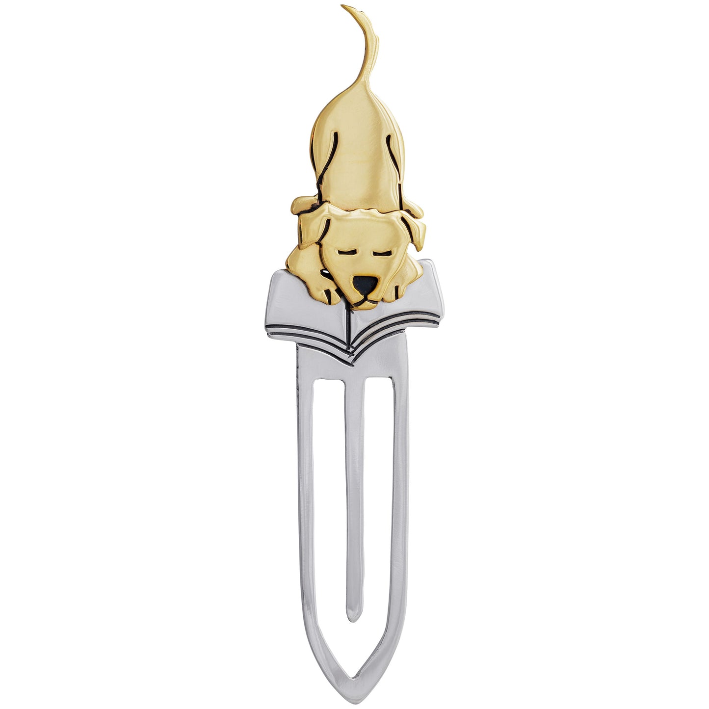 Pet Book Lover Mixed Metal Bookmark