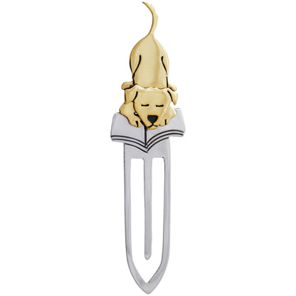 Pet Book Lover Mixed Metal Bookmark