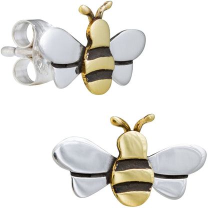 Honey Bee Sterling Post Earrings