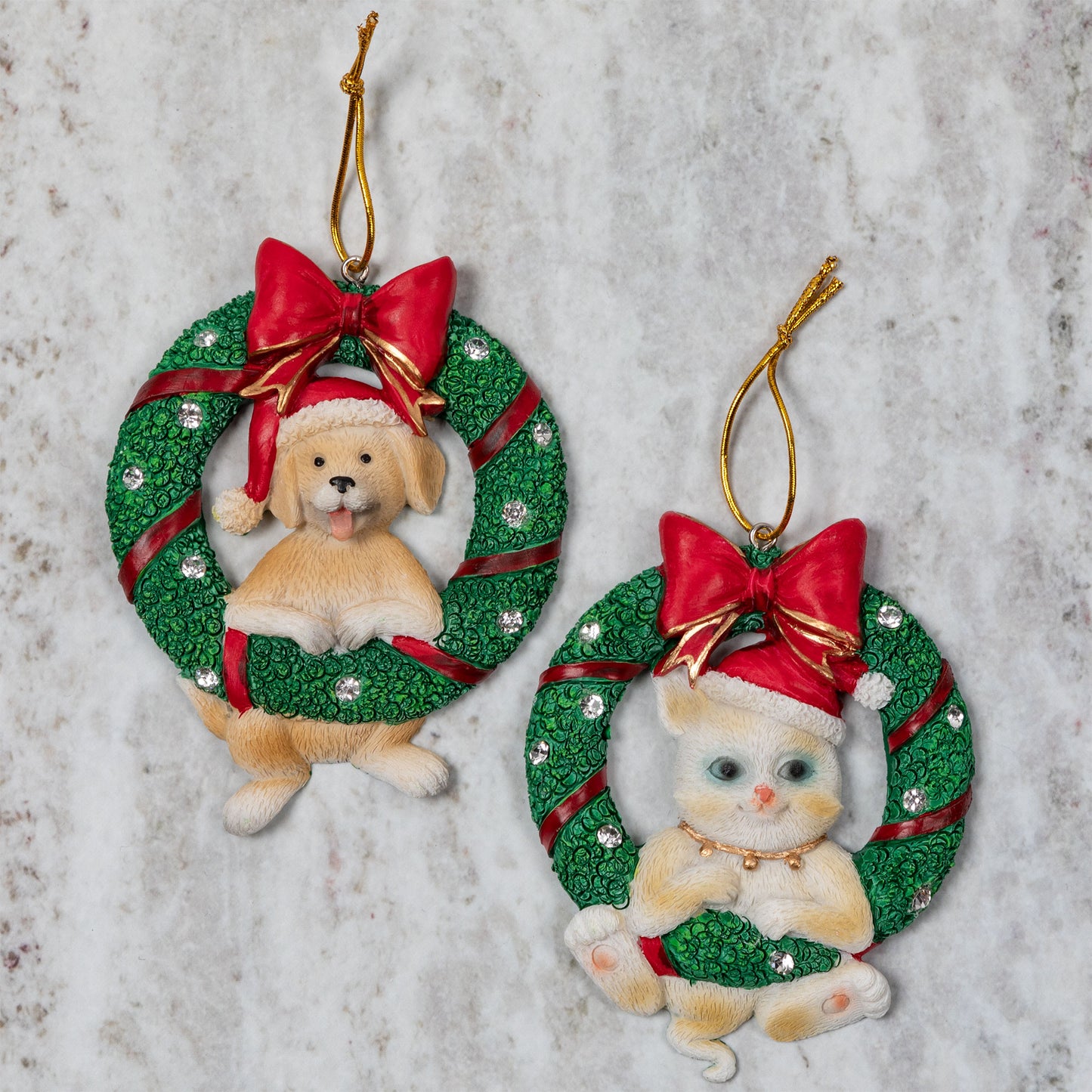 Merry Christmas Wreath Ornament