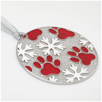 Happiness Has 4 Paws Snowflake Ornament