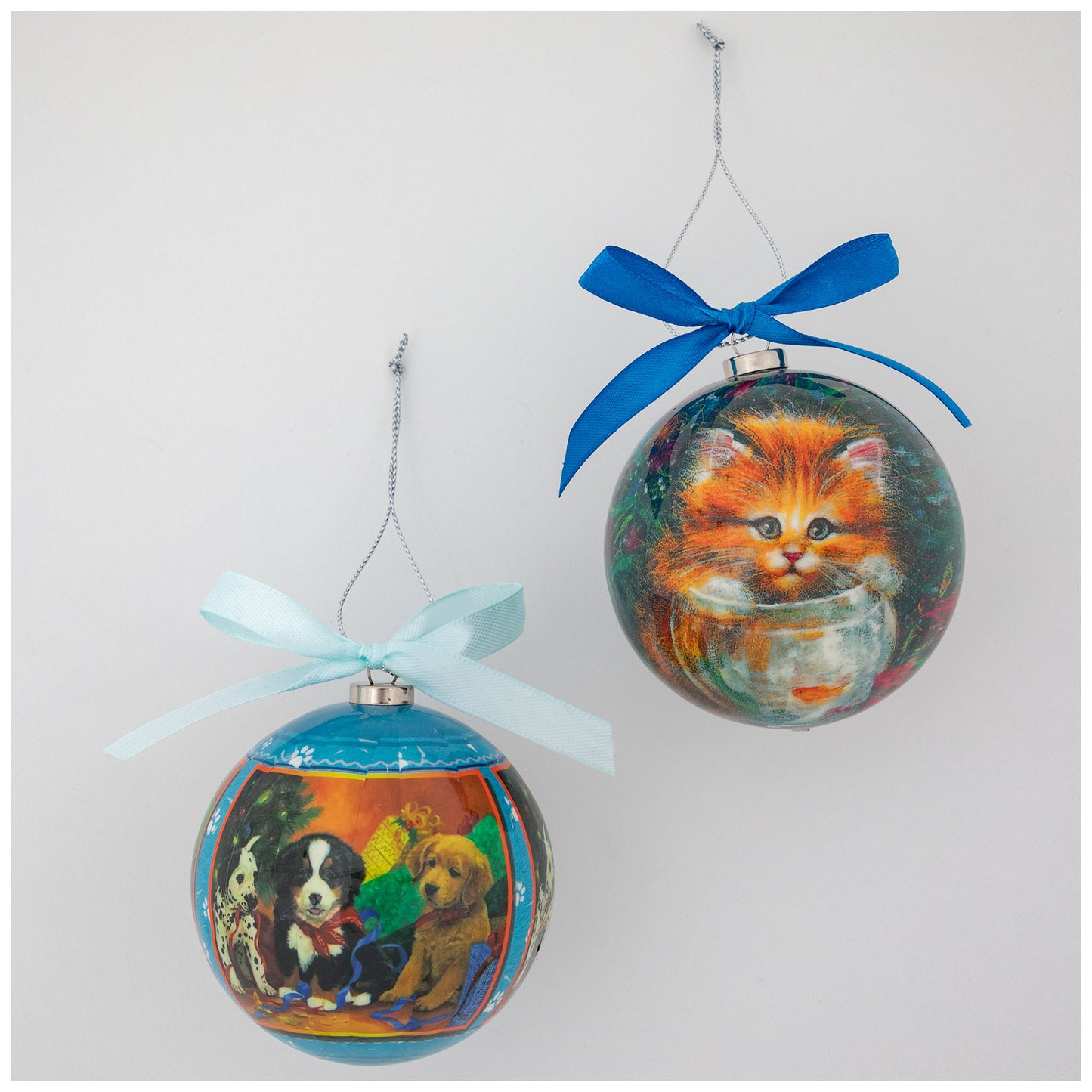 Precious Pets Christmas Ornaments - Set of 6