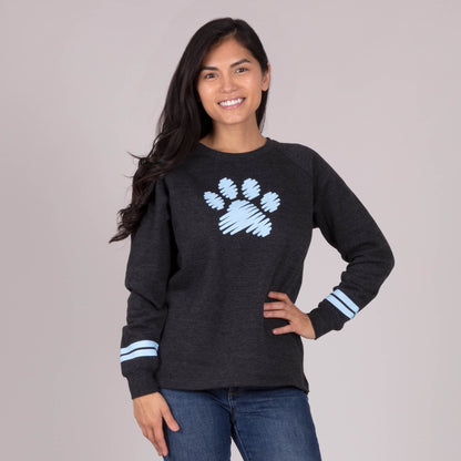 Paw Scribble Stripe Sweatshirt