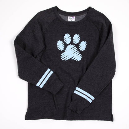 Paw Scribble Stripe Sweatshirt