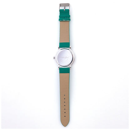 Green Peacock Feather Watch