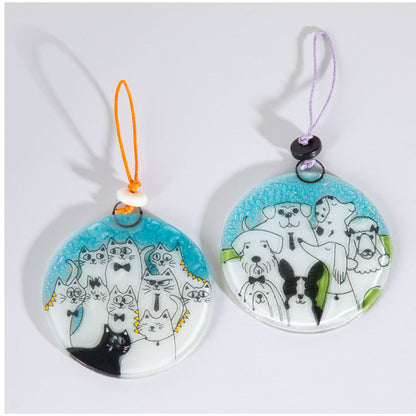 All Over Pets Recycled Glass Ornament