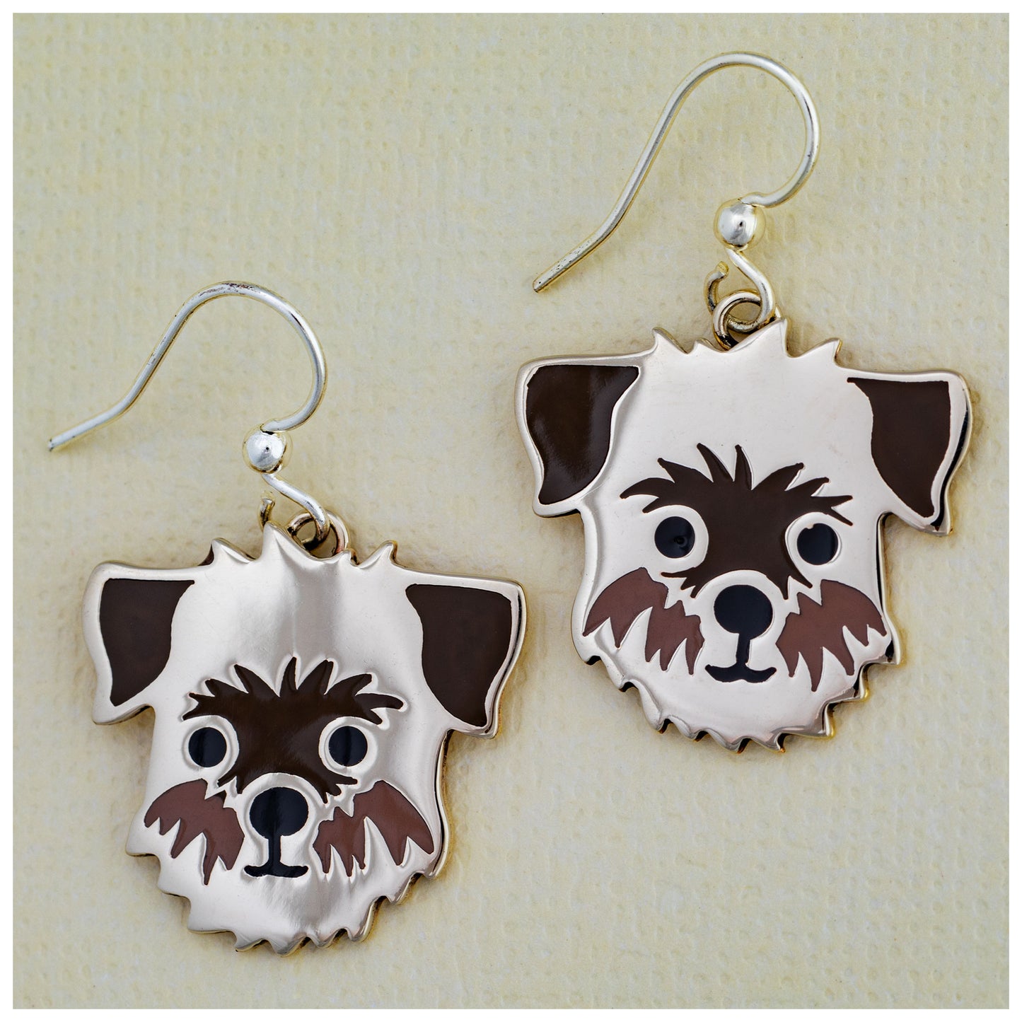 Dog Breed Enamel Earrings