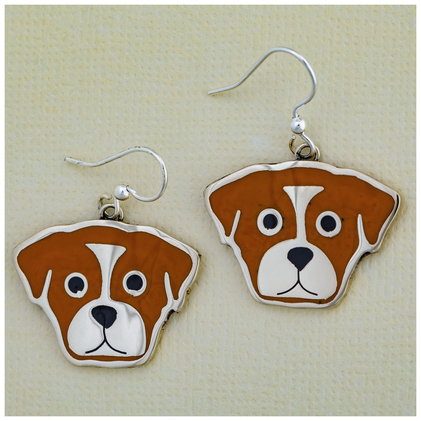 Dog Breed Enamel Earrings