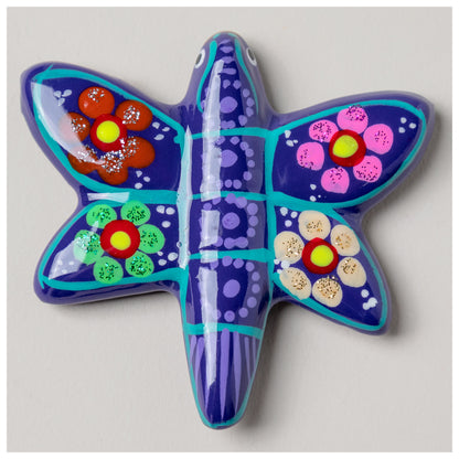 Hand-Painted Ceramic Dragonfly Magnet