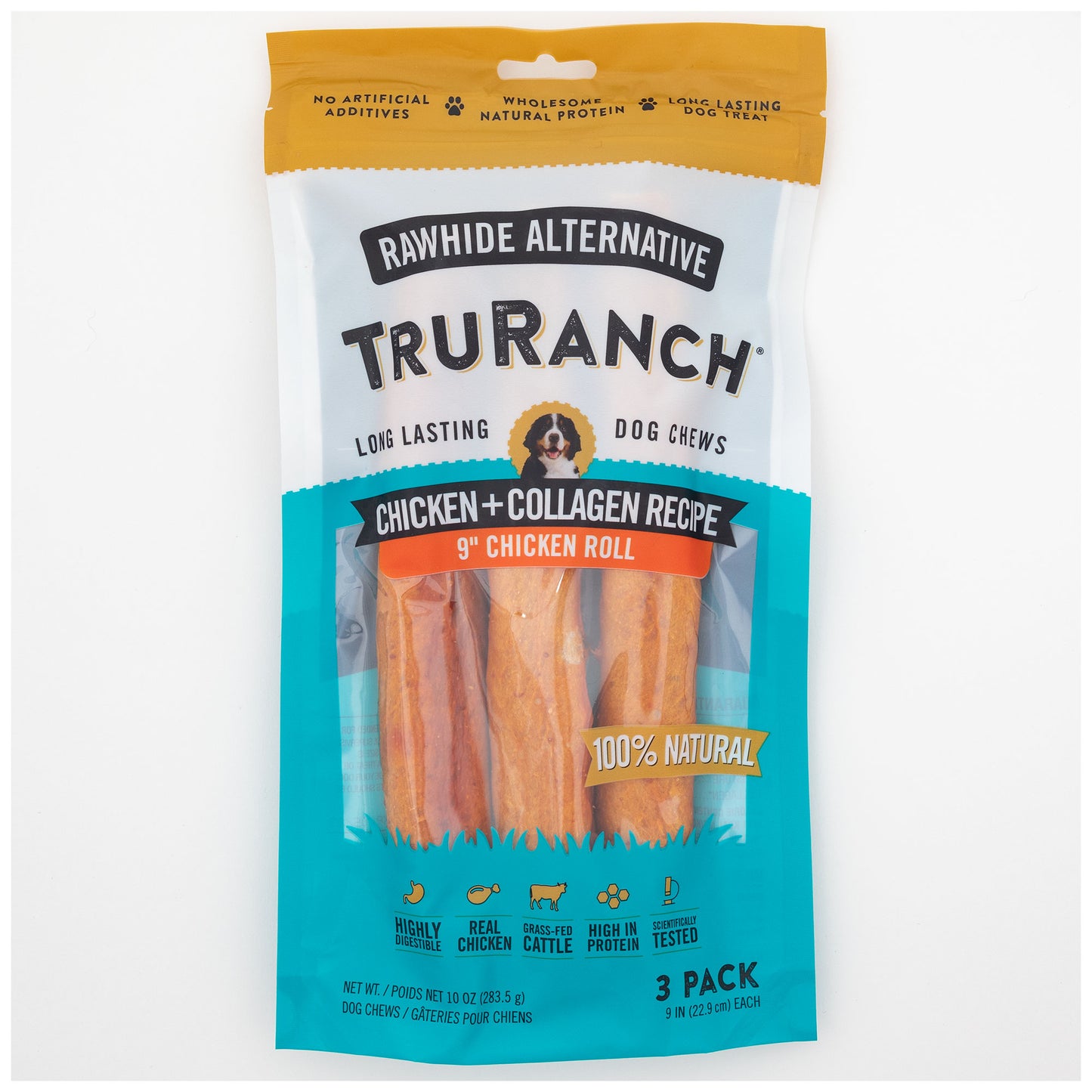 TruRanch&reg; 9-inch Collagen Roll - 3 Pack